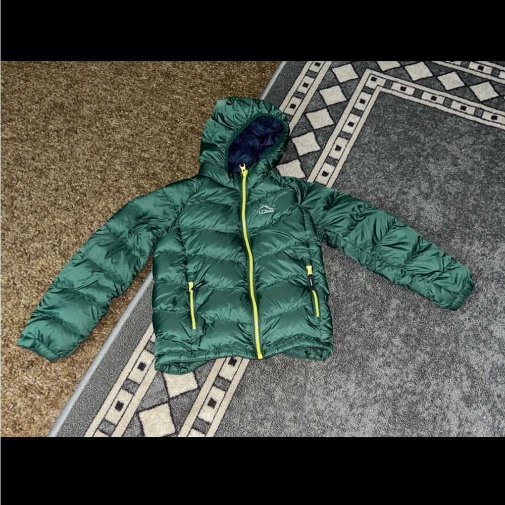 LL Bean Kids Ultralight 650 Downtek Goose Down Puffer Jacket